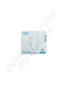 M8 Gadgets OT59 Braided Type C to 3.5mm Adaptor (12cm) - White