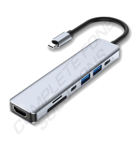 Type C to HDMI Seven In One Adaptor (On Cable)
