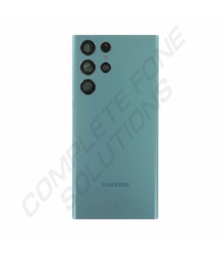 Samsung S908 Galaxy S22 Ultra Genuine Service Pack Battery Cover / Rear Glass - Green